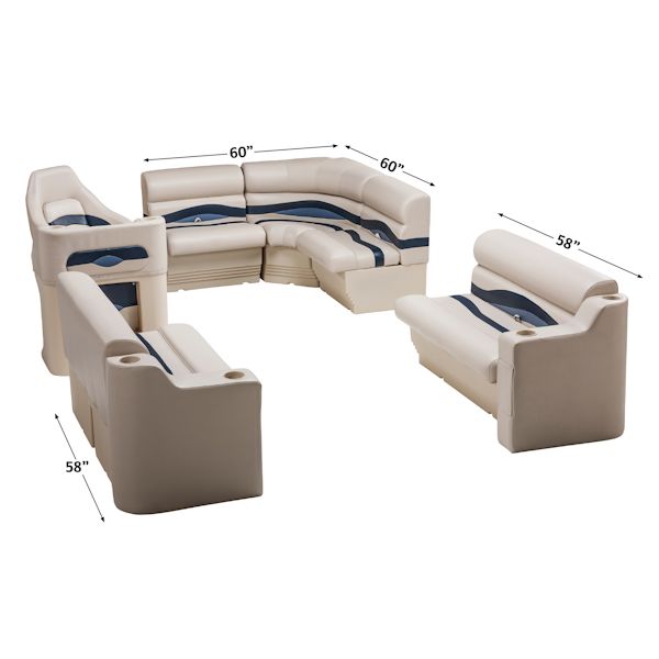 Pontoon Boat Seat Group WS14014